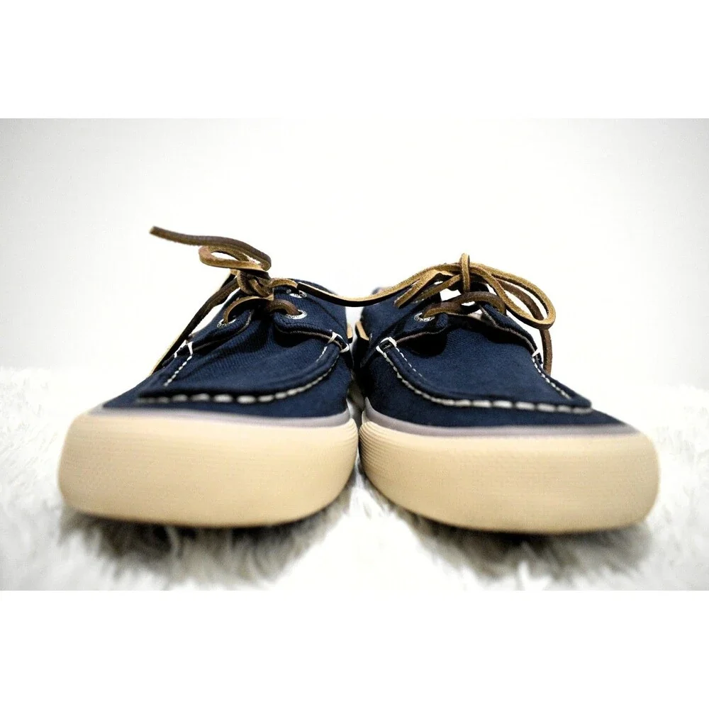 Sperry Bahama II Canvas Nautical Unisex Boat Shoe STS25537 - Men's 7.5 M
